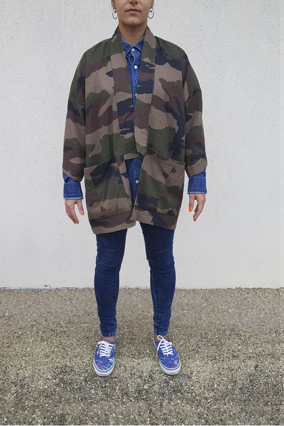 Kimono veste "CAMO MILI"
