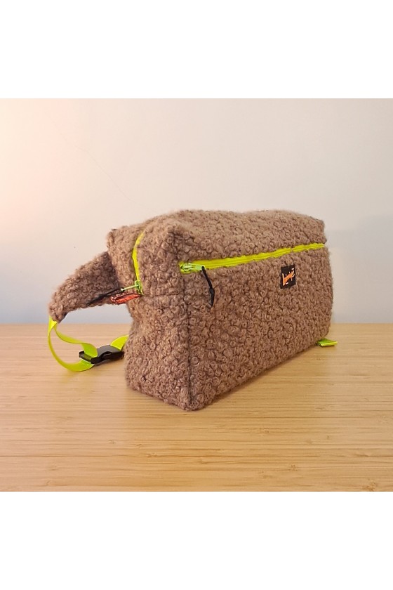 Sacoche M fausse fourrure shearling