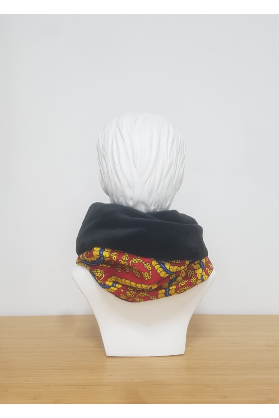 Snood S "JAUNE ROUGE"